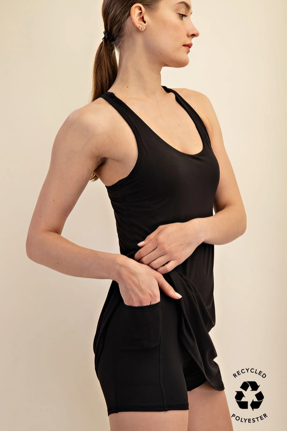 Back to Basics Romper Dress - Black