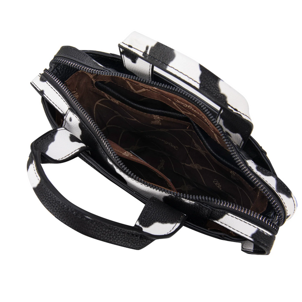 Wrangler Cow Print Convertible Backpack - Black