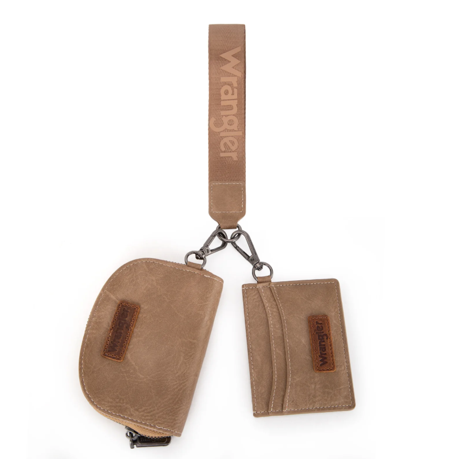 Wrangler Wristlet  Card Holder Wallet - Khaki