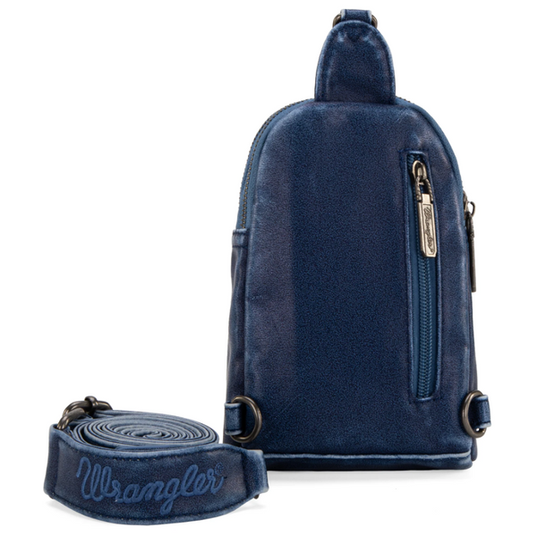 Wrangler Sling Crossbody Bag - Blue Jean
