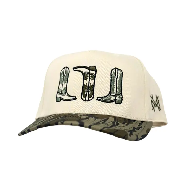 Mhc Boots Trucker Hat - Retro Bottomland & Khaki