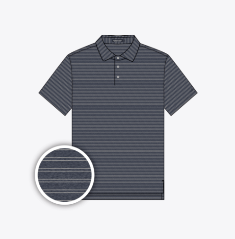 Newcastle Stripe Featherlite - Washed Lunar Navy