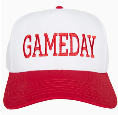 Gameday Trucker Hat - Red & White