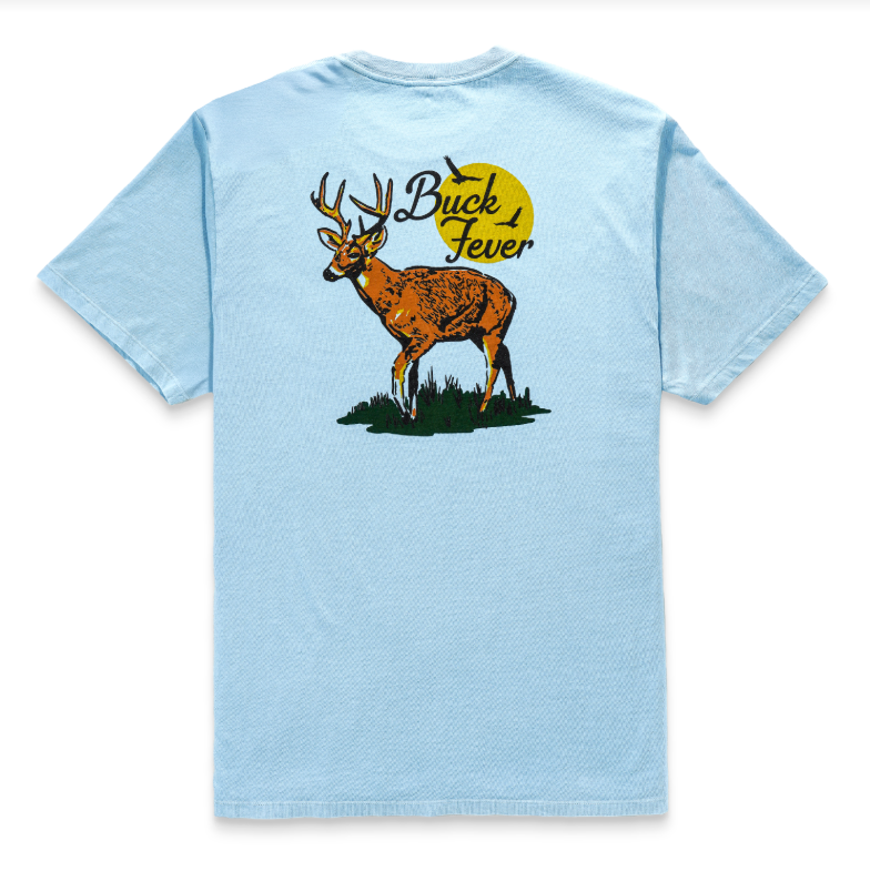 Buck Fever Tee - Hazy Blue
