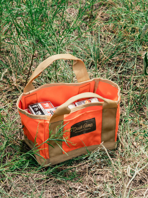 Small Canvas Ammo Tote - Blaze/Wheat