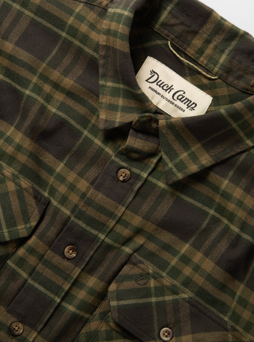 M's Camp Shirt - Moss Plaid