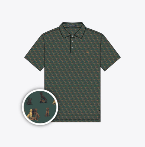 Mans Best Friend Polo - Labs - Dark Green