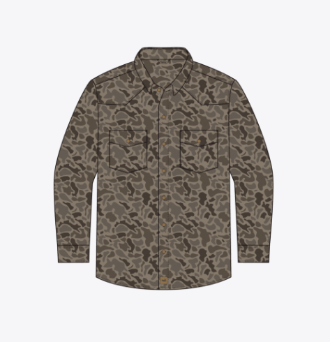 El Campo Performance Ranch Shirt - Stone Brown
