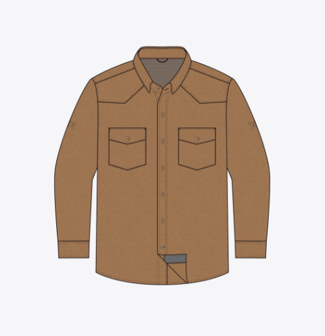 Saragosa Ridge Performance Shirt - Field Khaki
