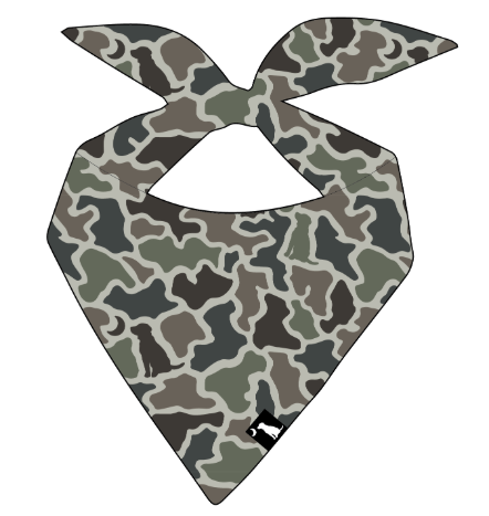 Dog Bandana - Dog & Moon Camo