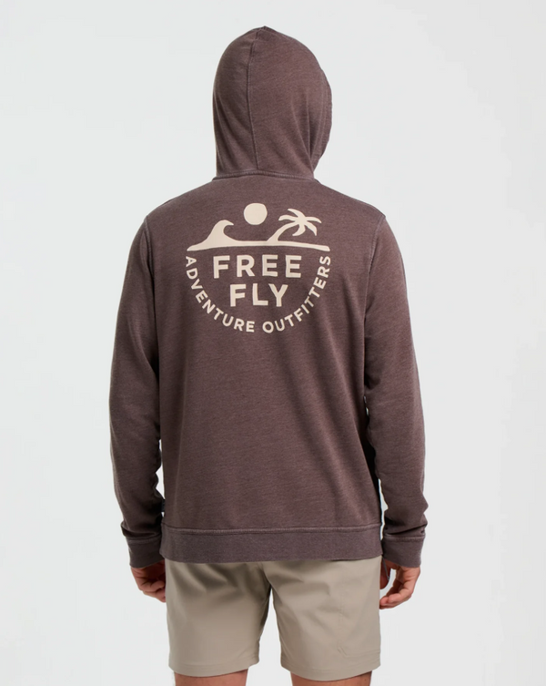 Rising Tide Fleece Hoodie - Heathered Chestnut
