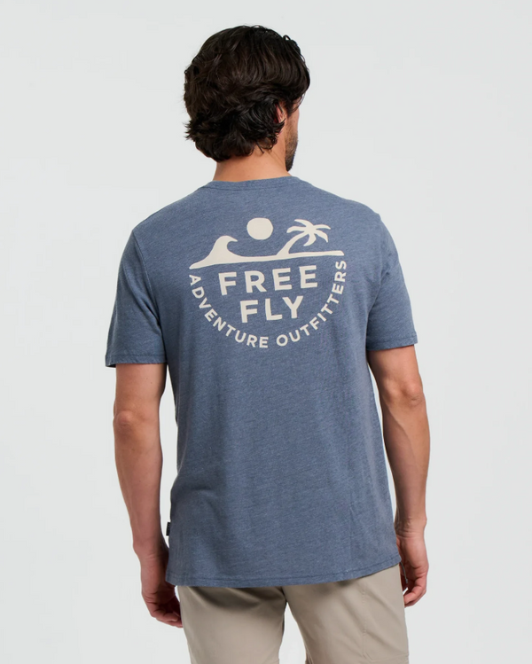 Rising Tide Tee - Heather Storm Cloud