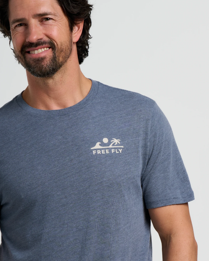 Rising Tide Tee - Heather Storm Cloud