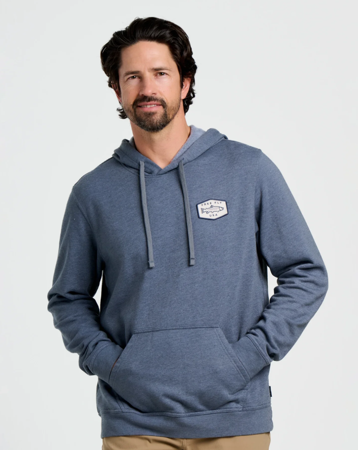 Freshwater Fleece Hoodie - Heather Storm Cloud