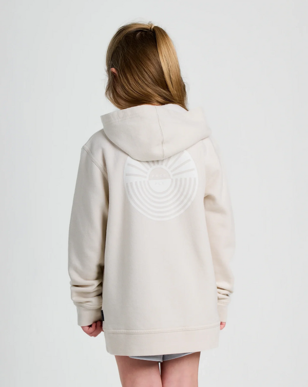 Youth Sun Ripple Fleece Hoodie - Heather Birch