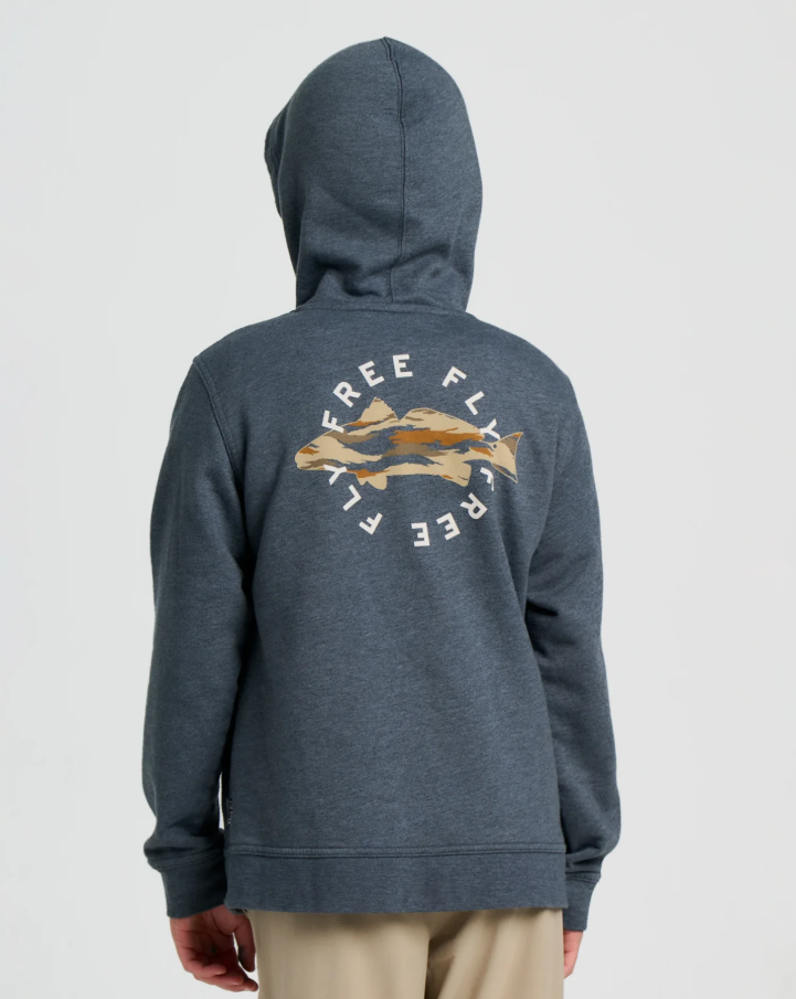 Youth Camo Redfish Fleece Hoodie