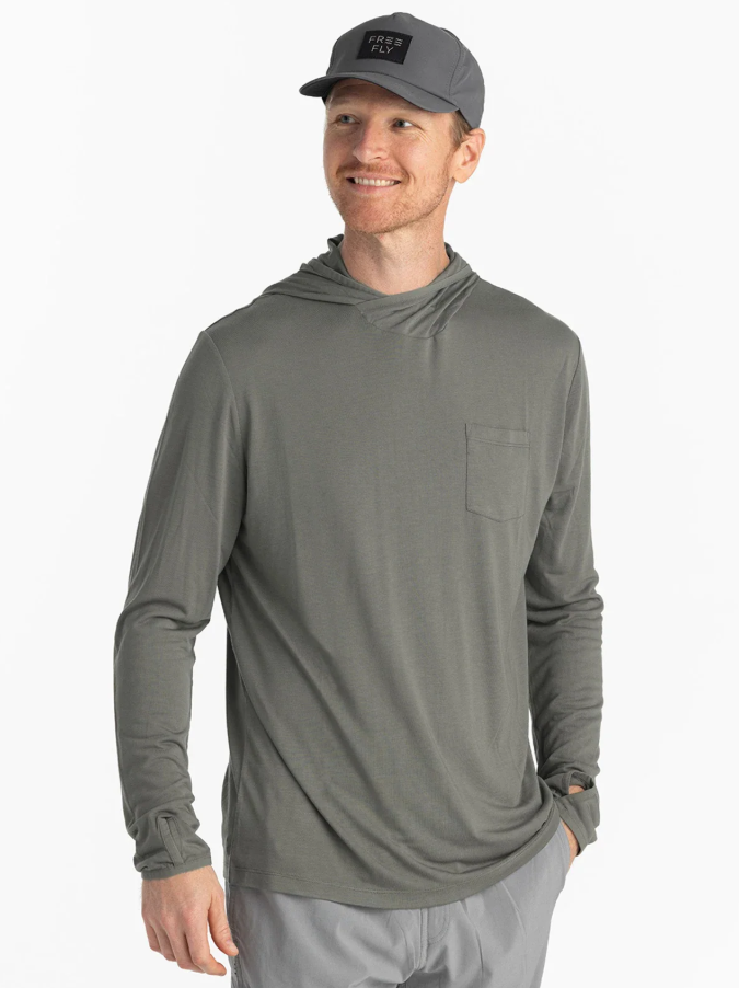 Men's Bamboo Lightweight Hoodie - Fatigue