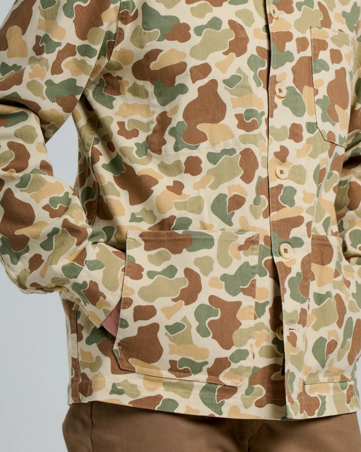Men's Folly Twill Chore Coat - Vintage Camo