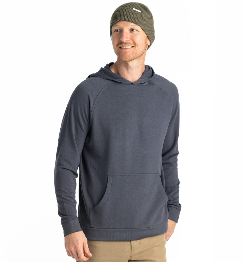 Men's Bamboo Lightweight Fleece Hoodie - Storm Cloud