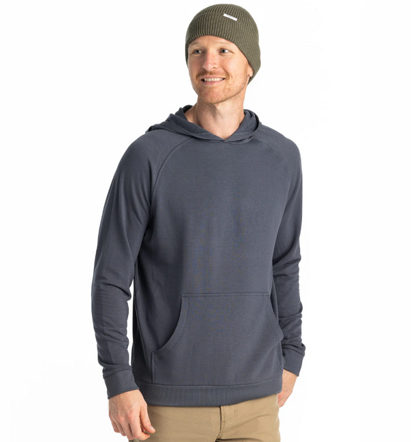 Men's Bamboo Lightweight Fleece Hoodie - Storm Cloud