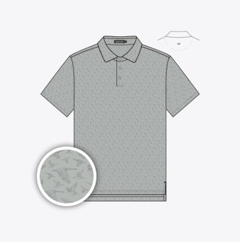 Flyline Performance Polo - In Flight - Light Grey