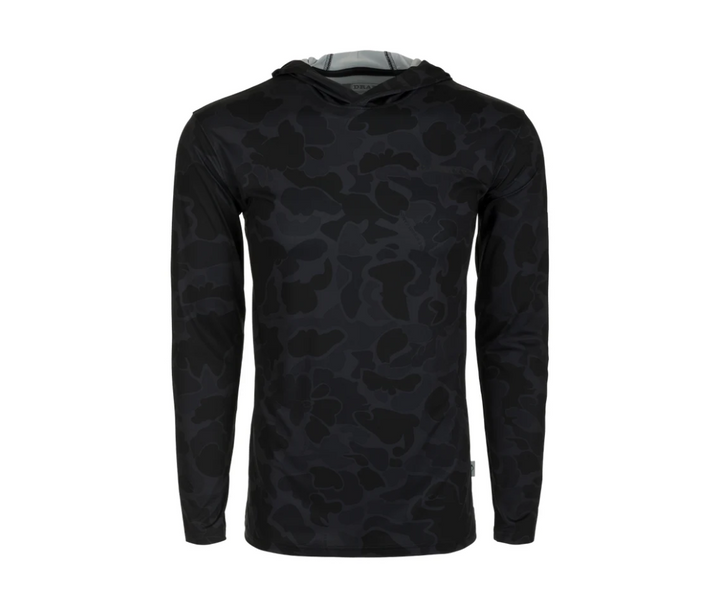 Youth Performance Hoodie - Black Old School Camo