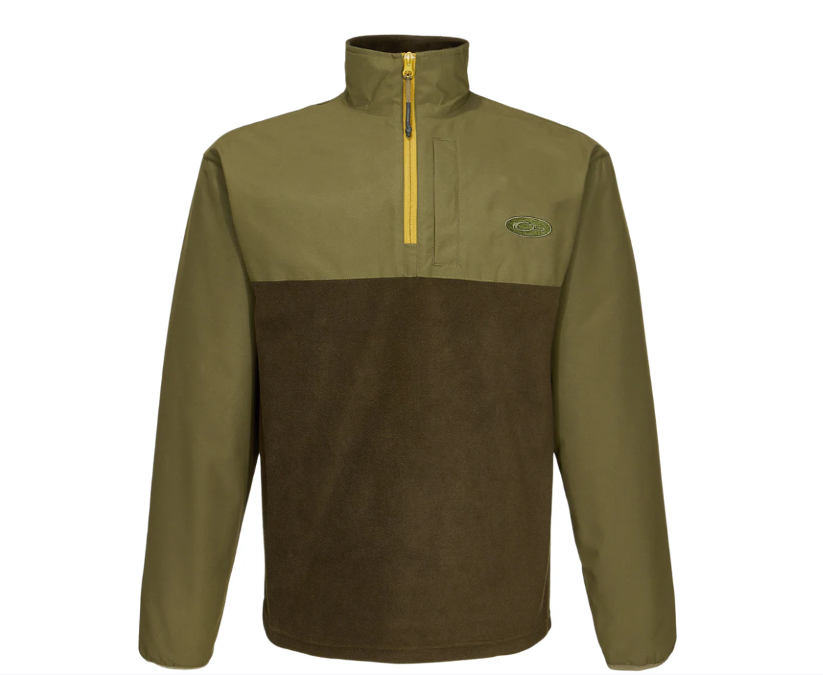 MST Quarter Zip Refuge Eqwader Jacket - Green Timber