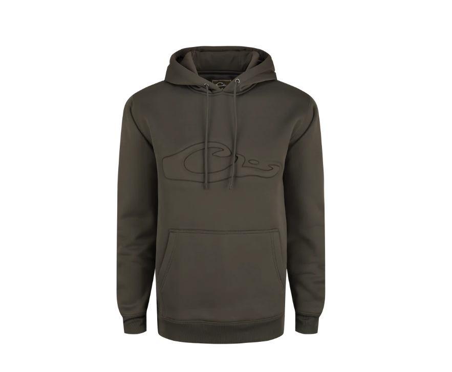 MST Back Eddy Embossed Hoodie - Mud Brown