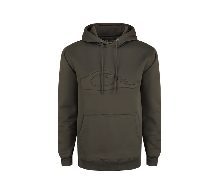MST Back Eddy Embossed Hoodie - Mud Brown