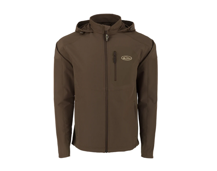 Rain Brake Lightweight Solid Softshell Jacket - Dark Earth