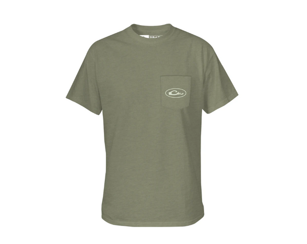 Retro Wood Duck T SS - Dark Shadow Heather