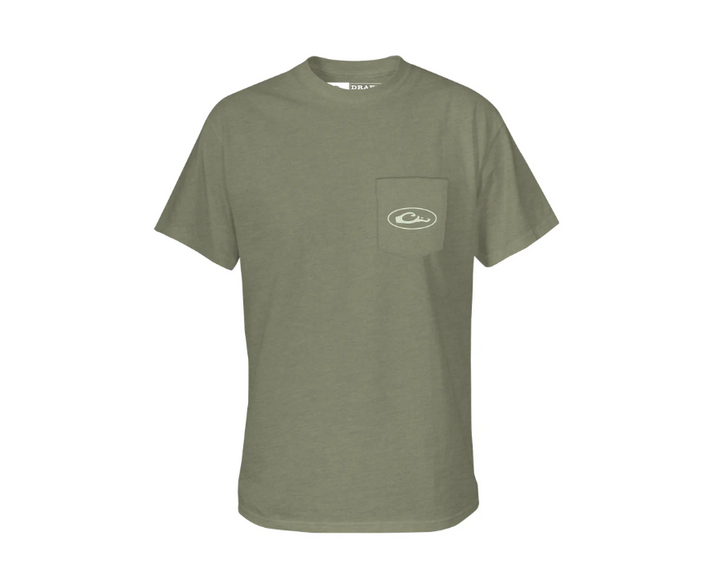 Retro Wood Duck T SS - Dark Shadow Heather
