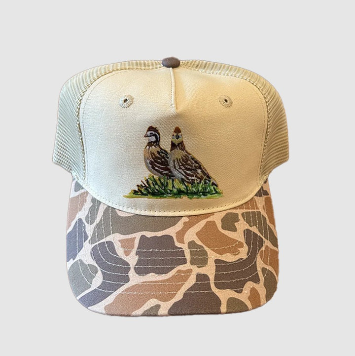 Bobwhite Two Tone Classic Hat - Khaki & Camo