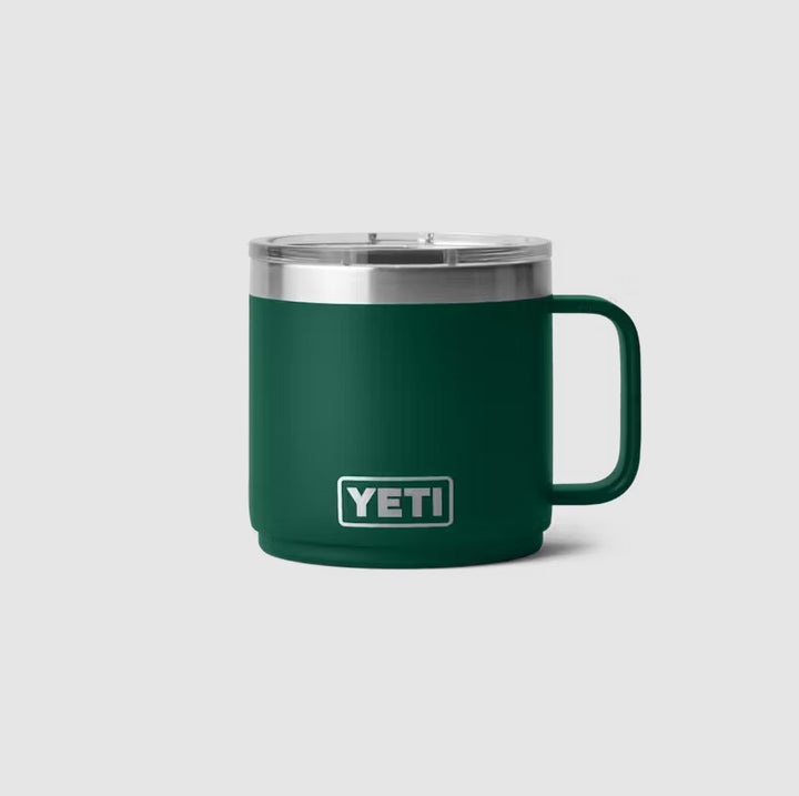 Rambler® 14 oz Stackable Mug With Durasip™ Ceramic Lining - Black Forest Green