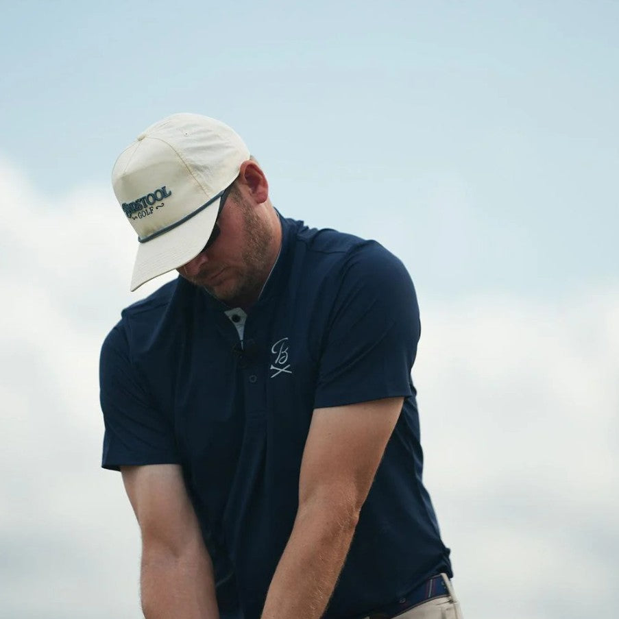 Barstool Golf Blade Collar Polo - Navy