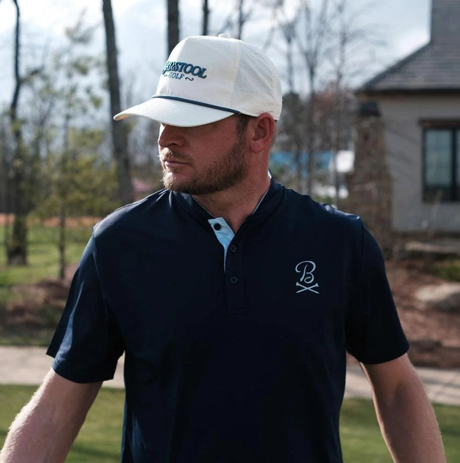 Barstool Golf Blade Collar Polo - Navy