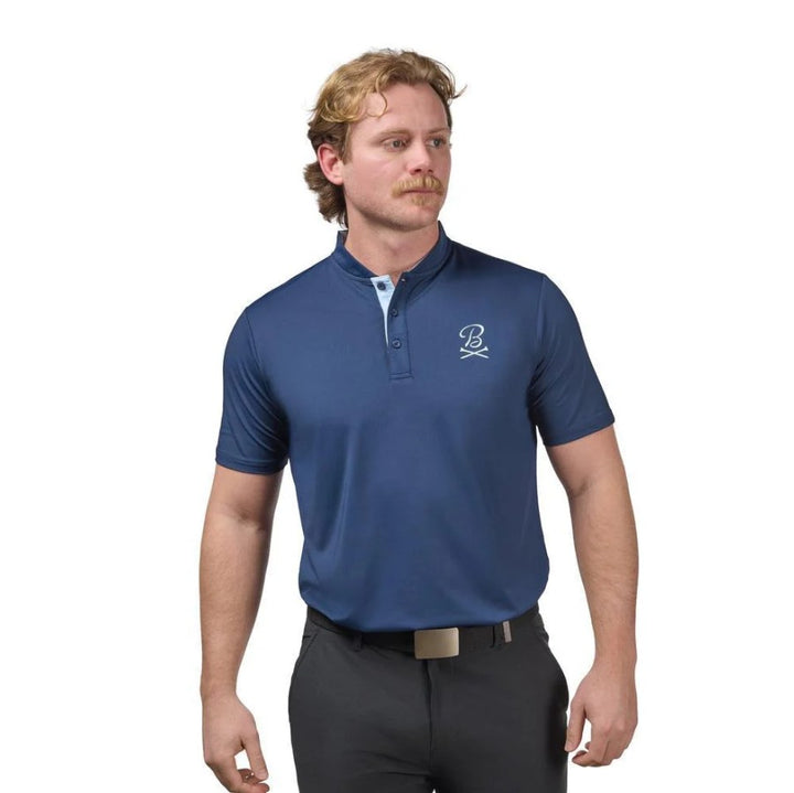 Barstool Golf Blade Collar Polo - Navy