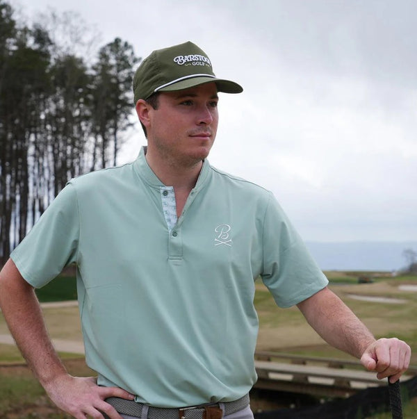 Barstool Golf Blade Collar Polo - Sage