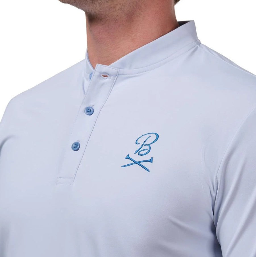 Barstool Golf Clubby Blade Collar Polo - Light Blue