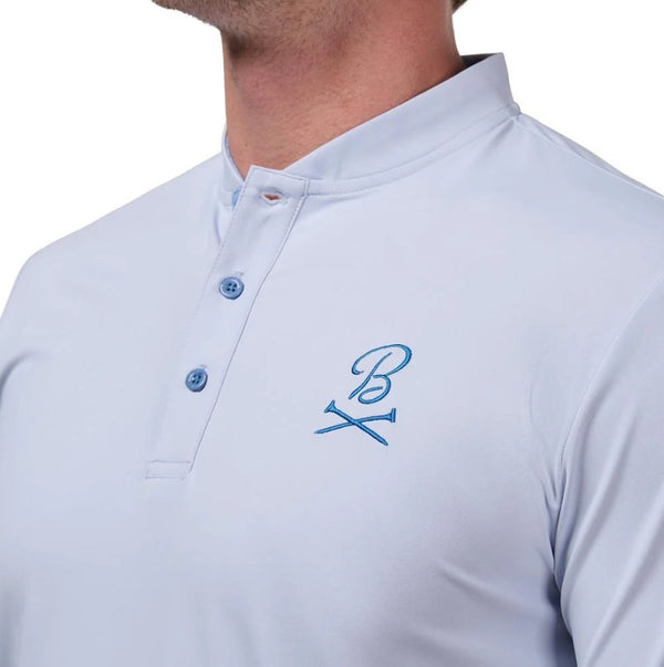 Barstool Golf Clubby Blade Collar Polo - Light Blue