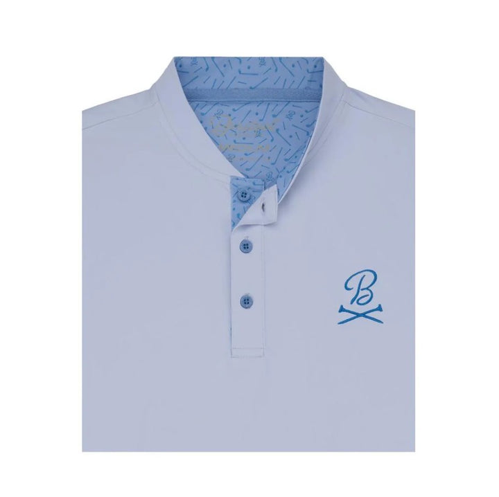 Barstool Golf Clubby Blade Collar Polo - Light Blue