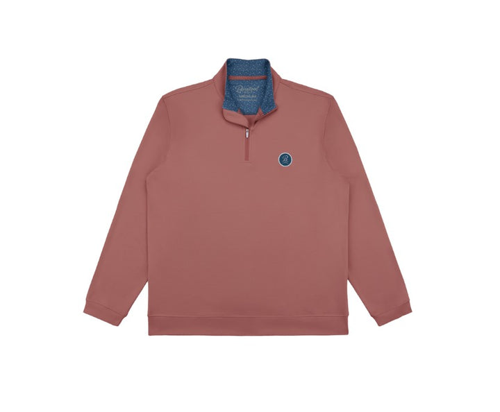 Barstool Golf Patch Quarter Zip - Faded Red