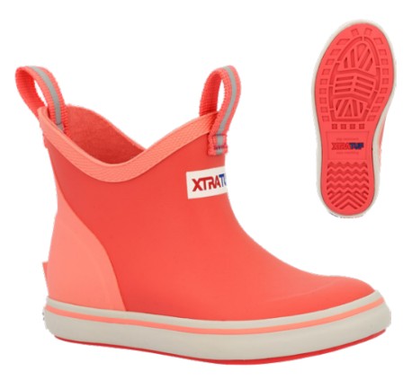 Kids Ankle Deck Boot - Coral