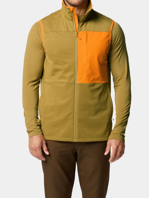 M's Lightweight Grid Tech Vest - Wheat & Blaze