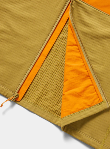 M's Lightweight Grid Tech Vest - Wheat & Blaze