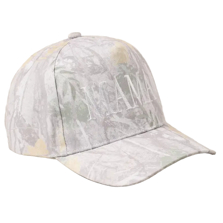 Mama Letter Embroidery Real Tree Camo Baseball Cap