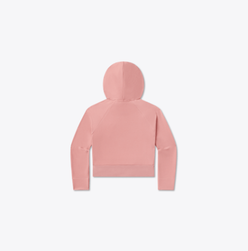 Reagan Relaxed Waffle Hoodie - Azalea