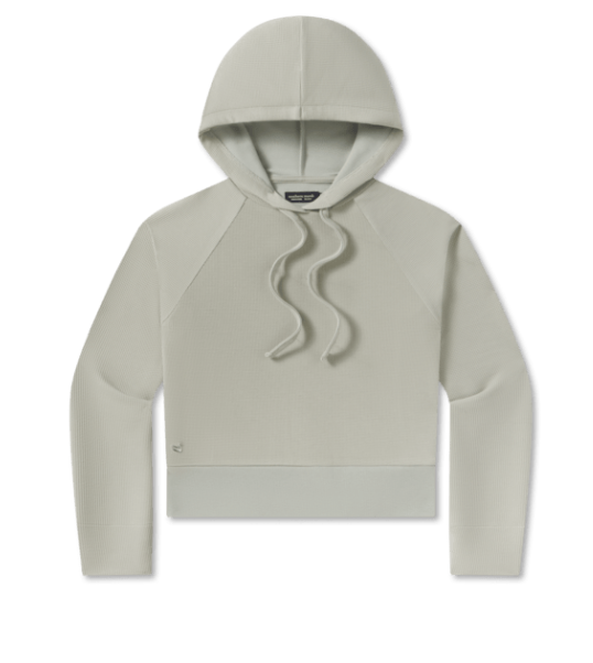 Reagan Relaxed Waffle Hoodie - Olive