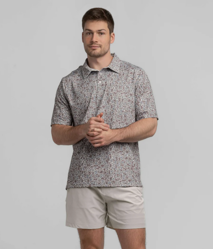 Hunters Hideaway Printed Polo - Ridgeline