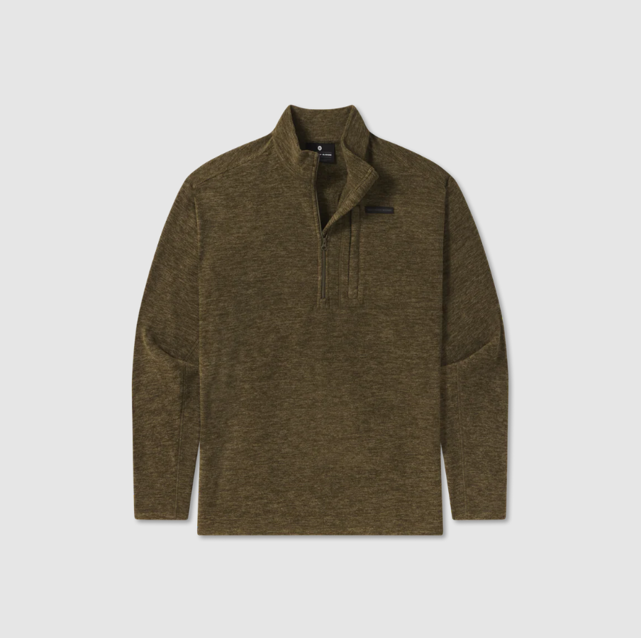 Maple Grove Brushed Pullover - Dark Olive